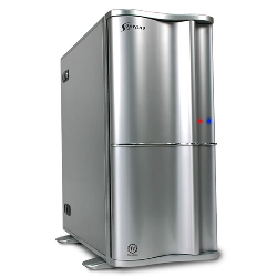 Miditower Thermaltake <VB1400SNSE> Silver Soprano ATX 400W (20+4пин) Aluminimium  case,2usb, ieee, mic,spk, 2 fun